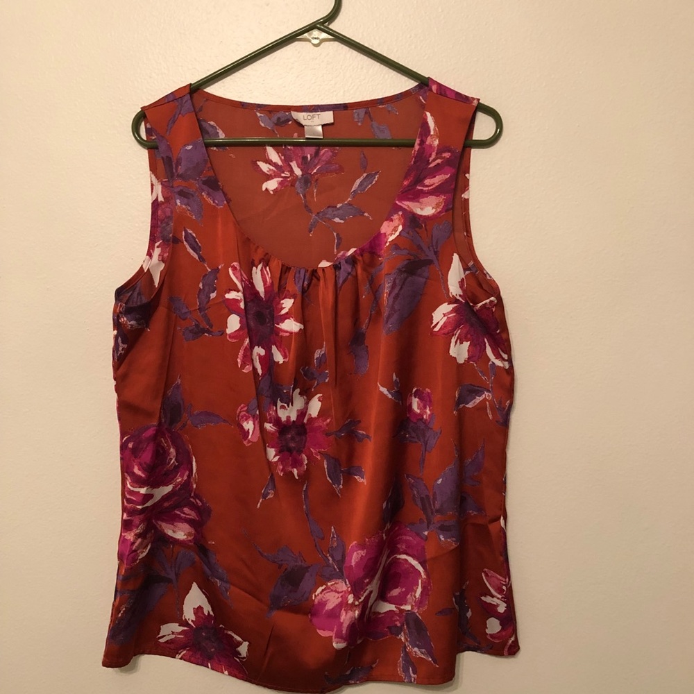 •LOFT• Floral blouse tank